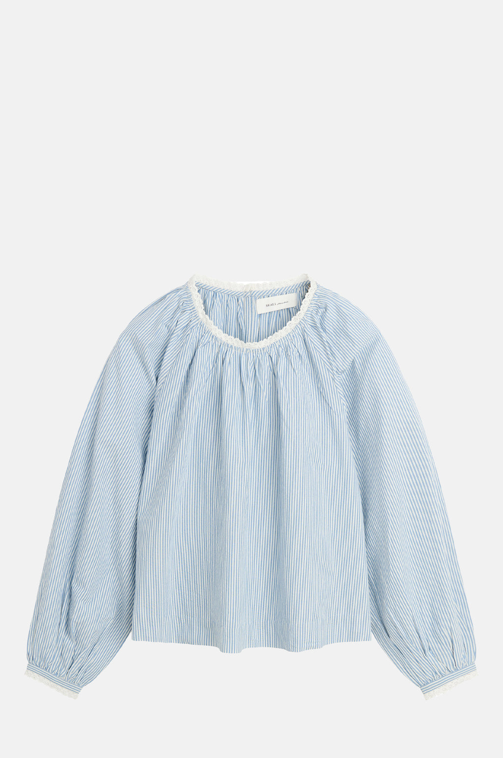 Skall Studio Karlie Blouse Light Blue White Stripe.