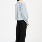 Karlie Blouse Light Blue/White Stripe