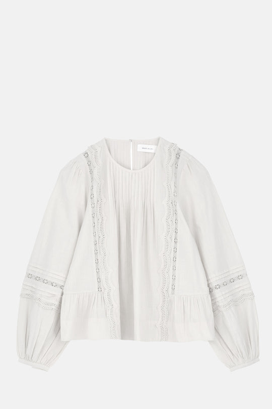 Leaf Blouse Optic White