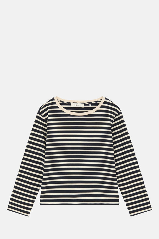Marron Oversized Blouse Navy/Off White Stripe