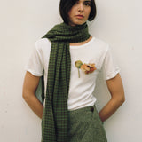 Nadelle Scarf Brown/Green Check