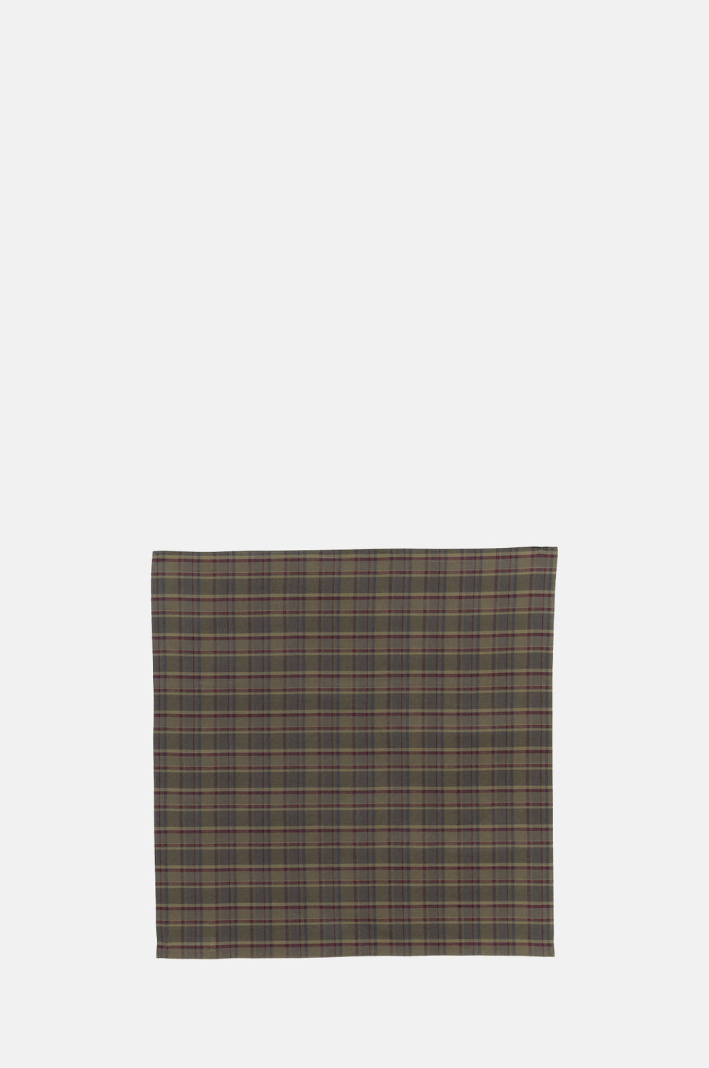 Skall Studio Pluie Scarf Green Red Check.