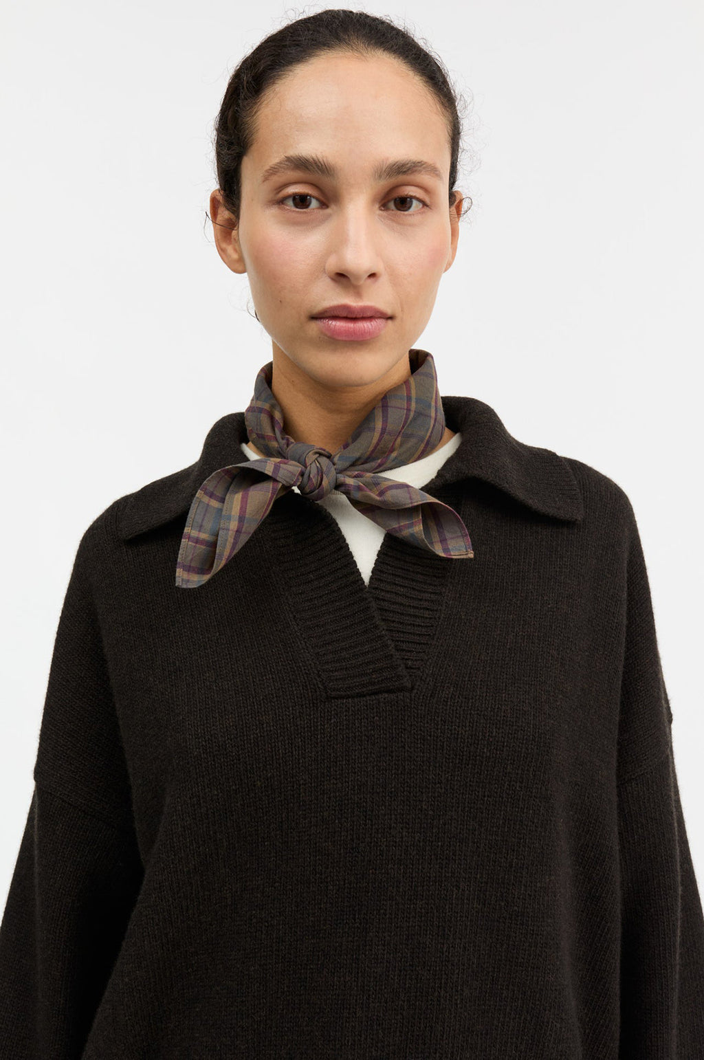 Pluie Scarf Green/Red Check