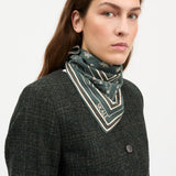 Skall Classic Scarf 55x55 Dark Green/Brown