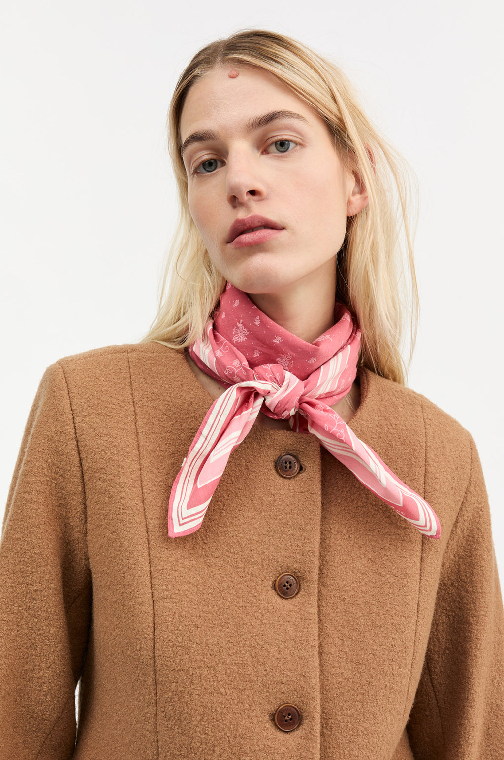 Skall Classic Scarf 90x90 Hot Pink