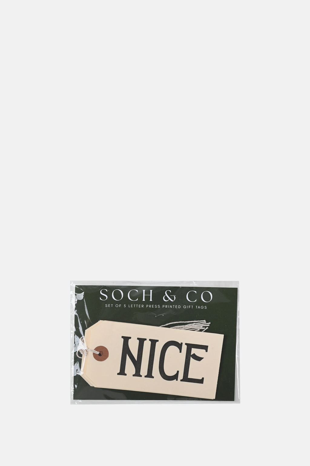 Soch and Co Nice Tag Pack of 5.