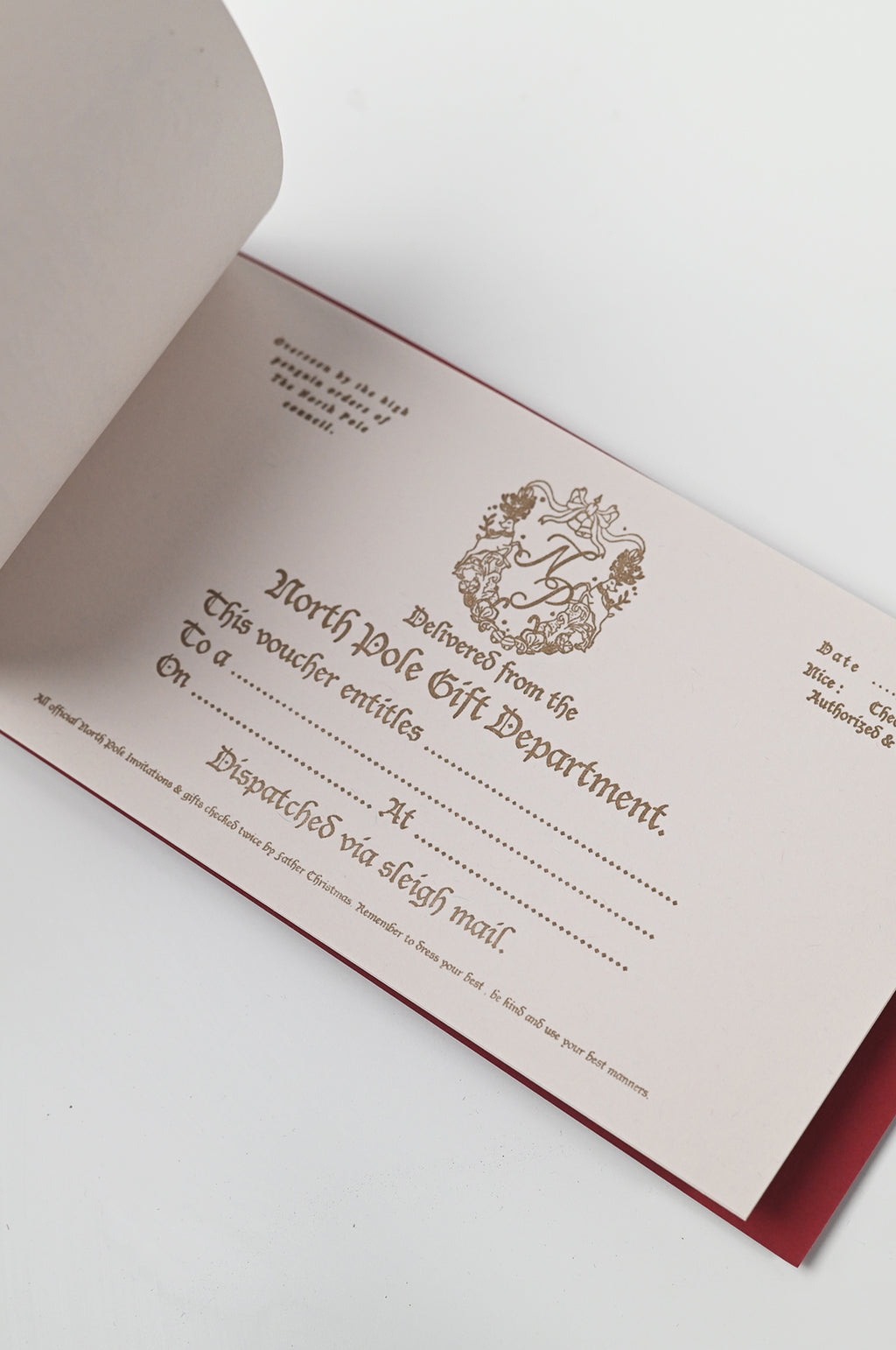 North Pole Cheque Book