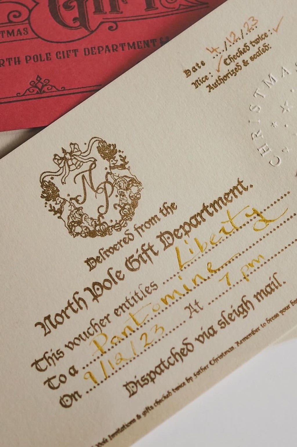 North Pole Cheque Book