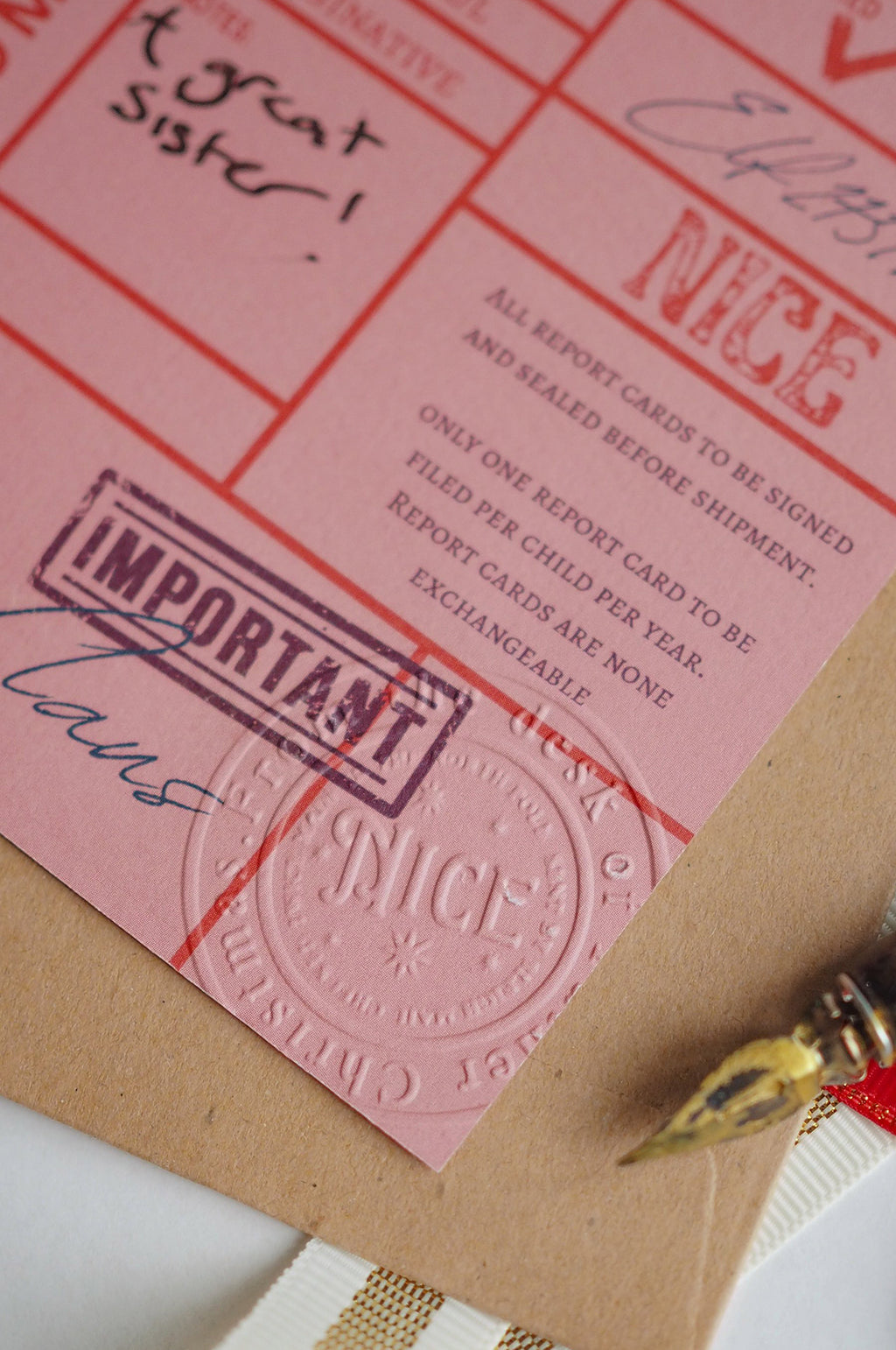 North Pole Report Card