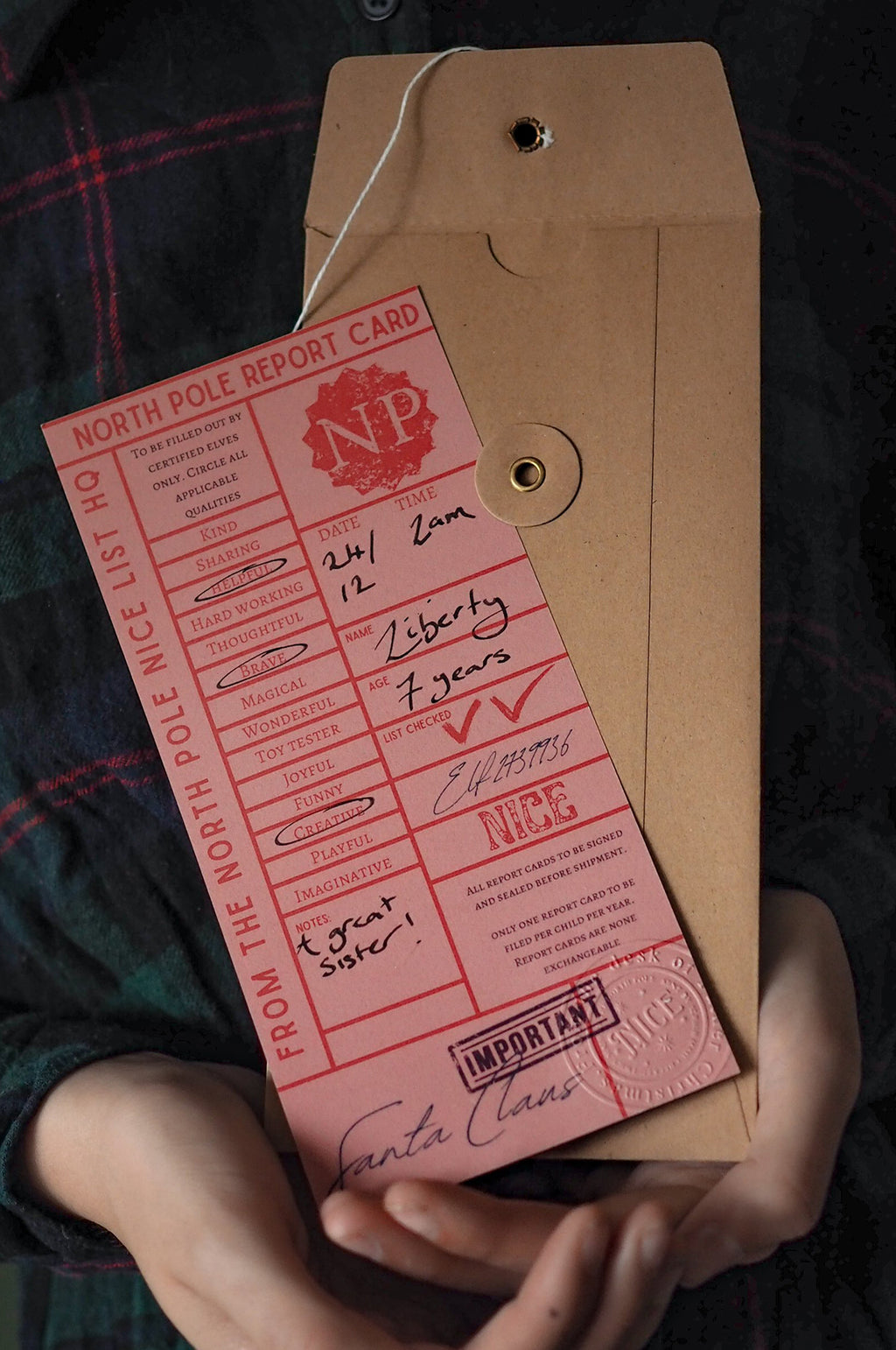 North Pole Report Card