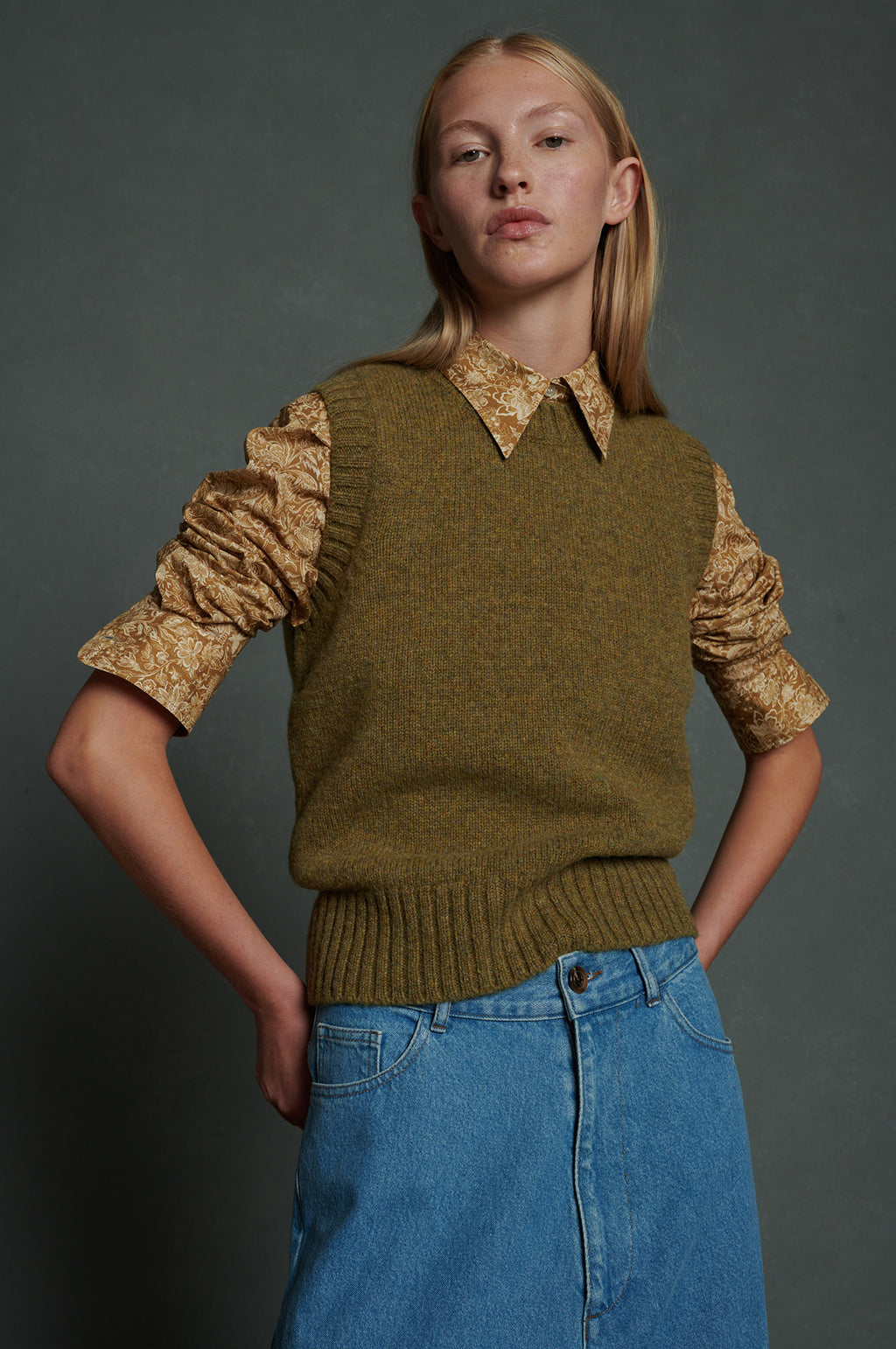 Maria Shirt Beige/Ecru