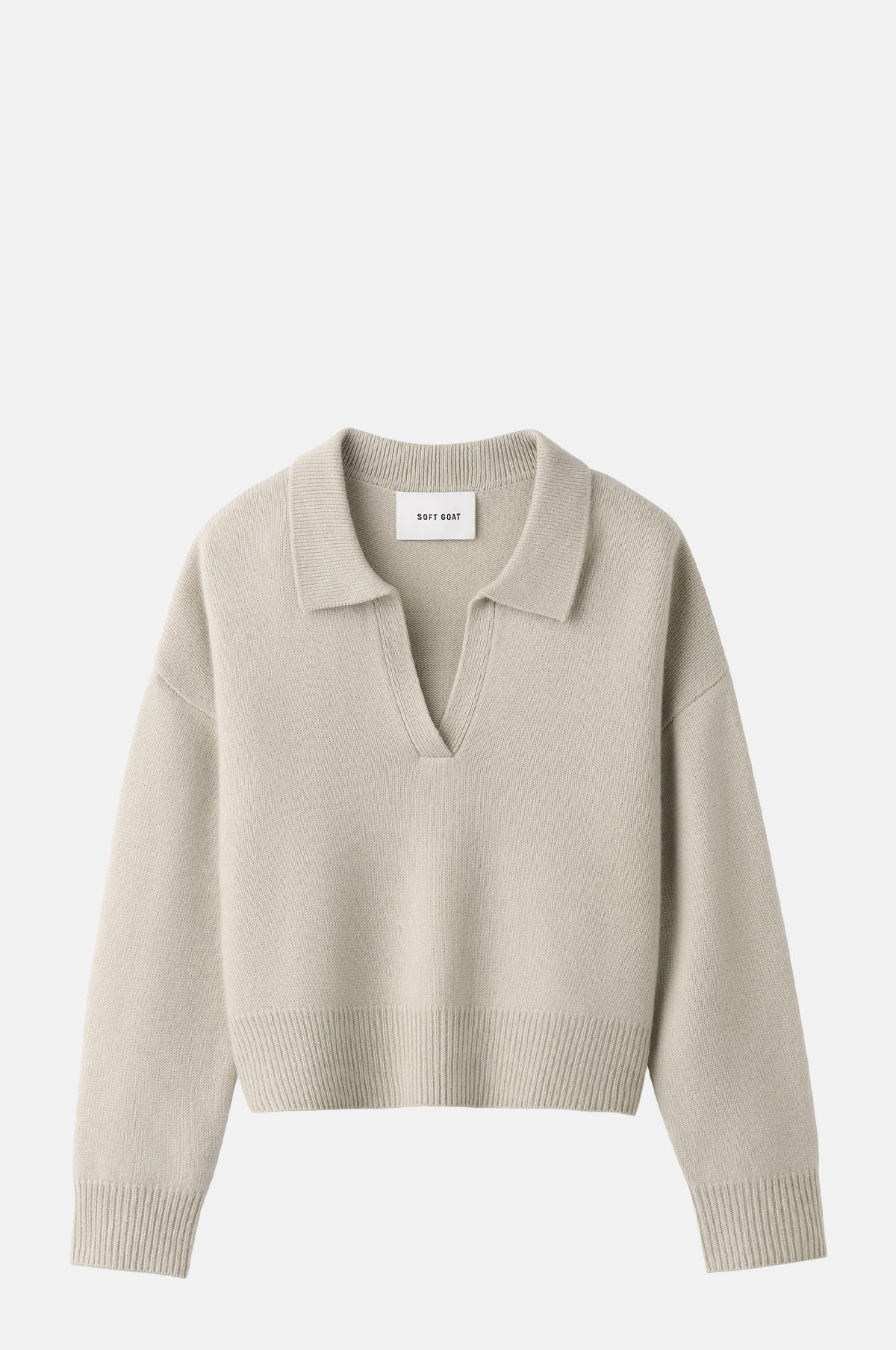 Soft Goat Relaxed Fit Polo Shirt Chalk.