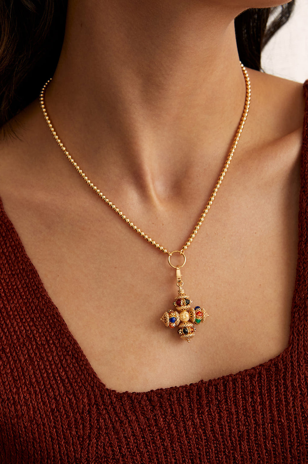 Mini Santina Multicoloured Charm