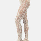 Swedish Stockings Lo Lace Tights Ivory.
