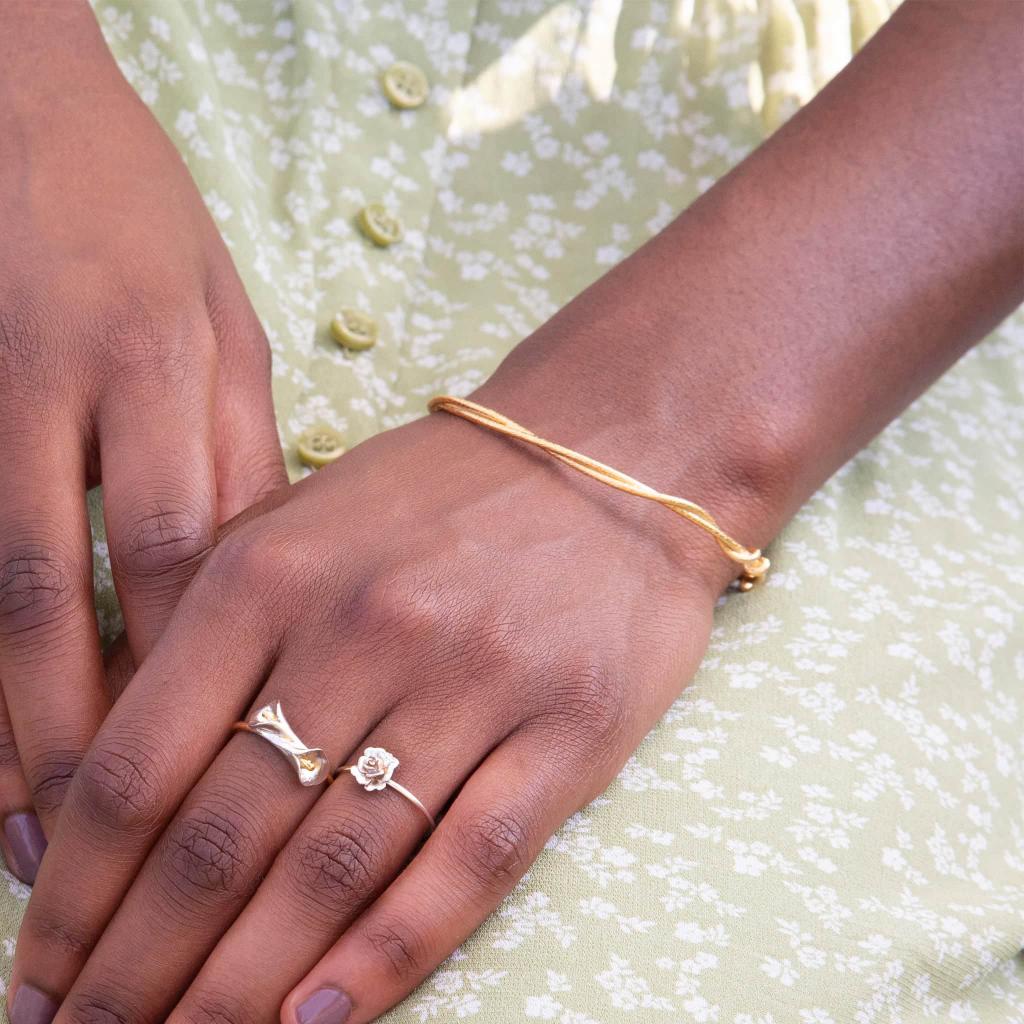 A.M. Classic Twist Bangle Silver