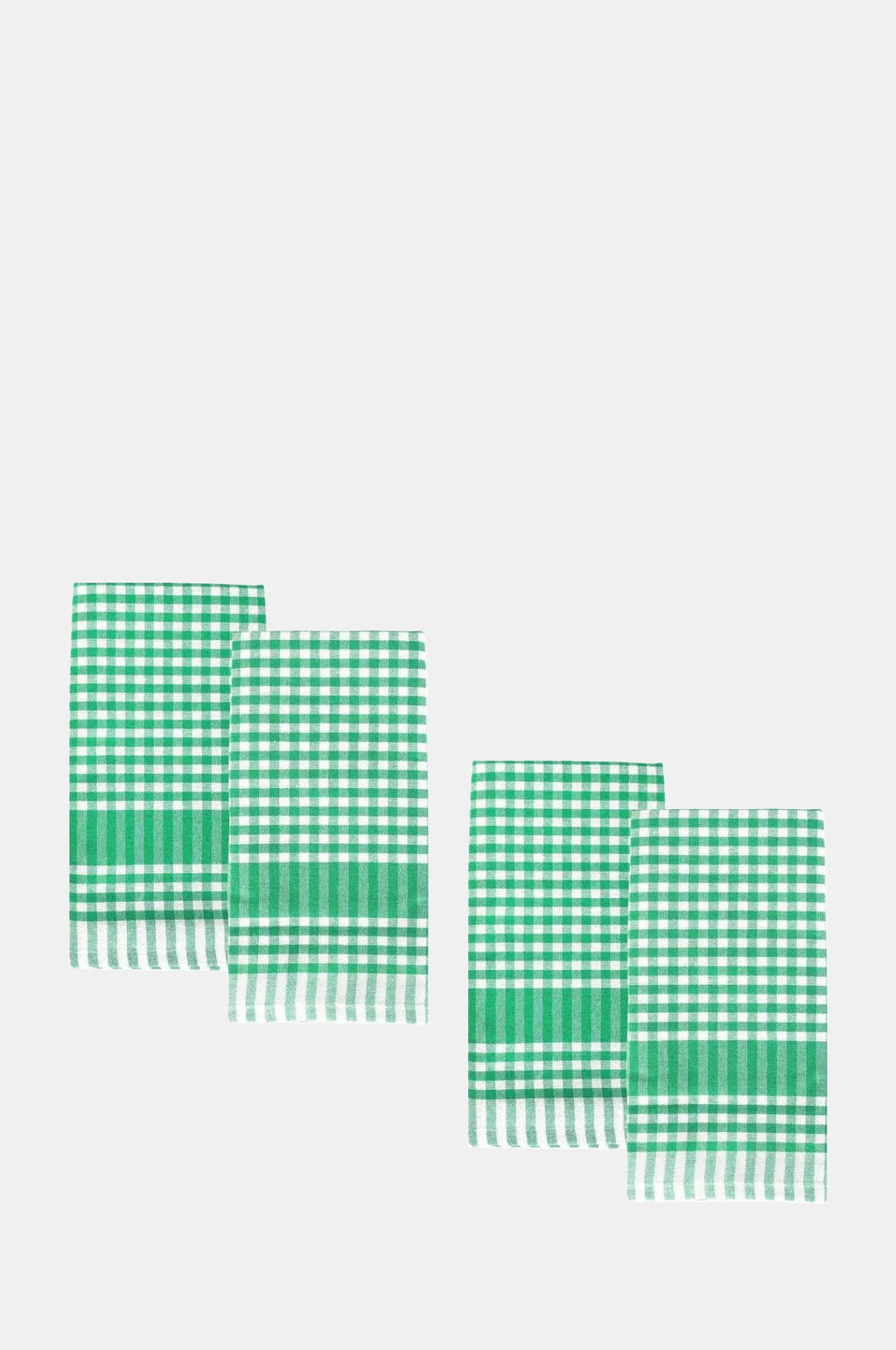 Talking Tables Green Gingham Fabric Napkins 4 Pack.