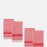 Talking Tables Red Gingham Fabric Napkins 4 Pack.