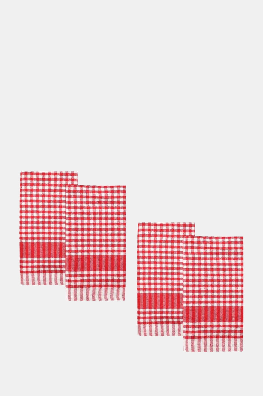 Talking Tables Red Gingham Fabric Napkins 4 Pack.