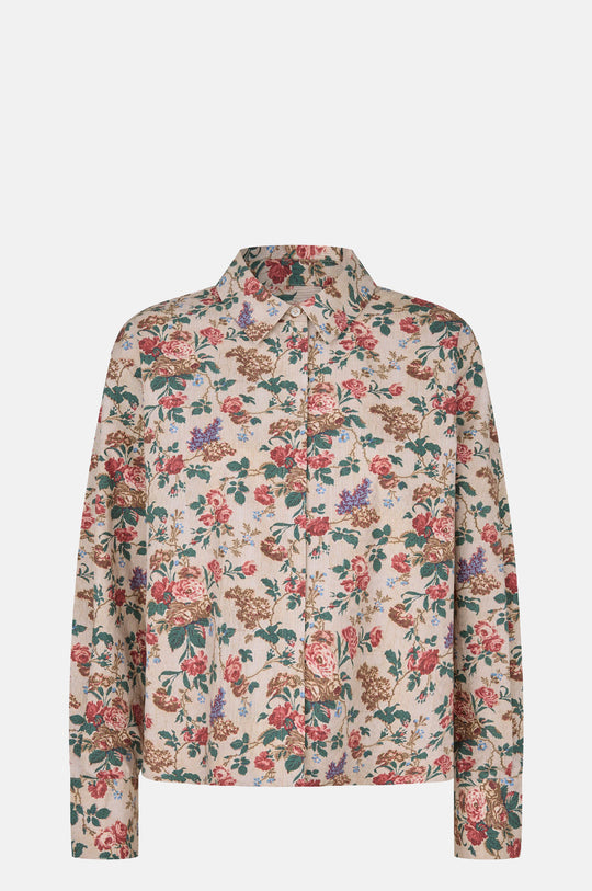 Frances Cotton Shirt Rose Beige