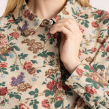 Frances Cotton Shirt Rose Beige