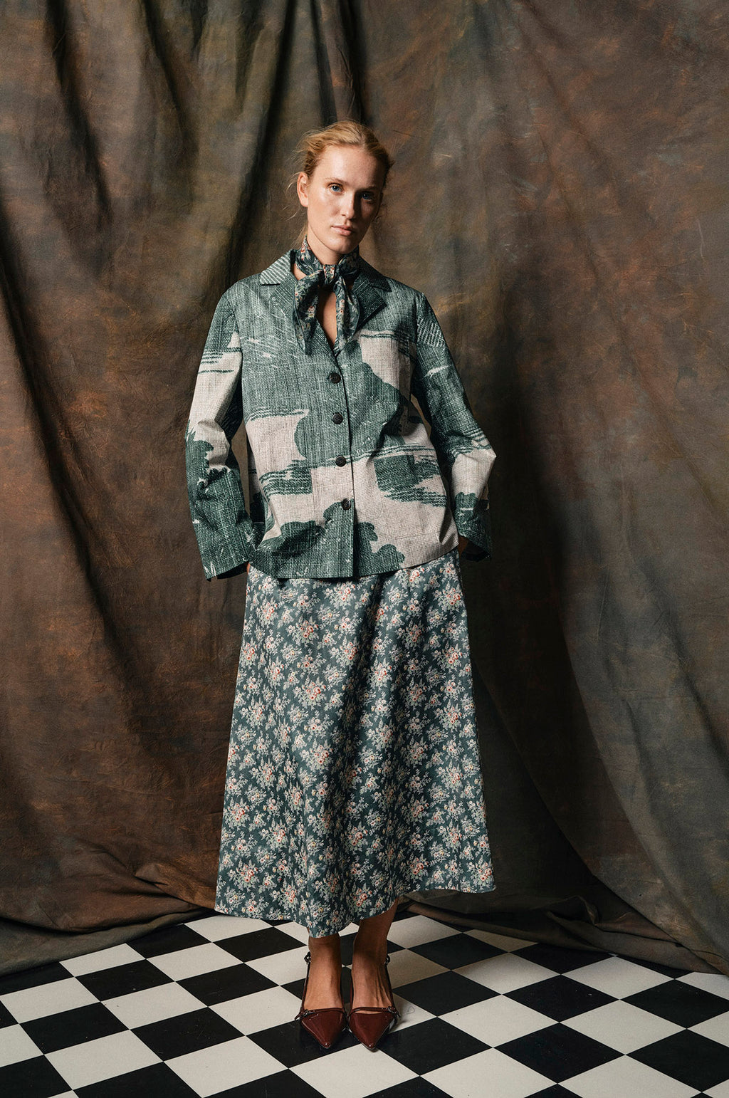 Light Darcy Scarf Green