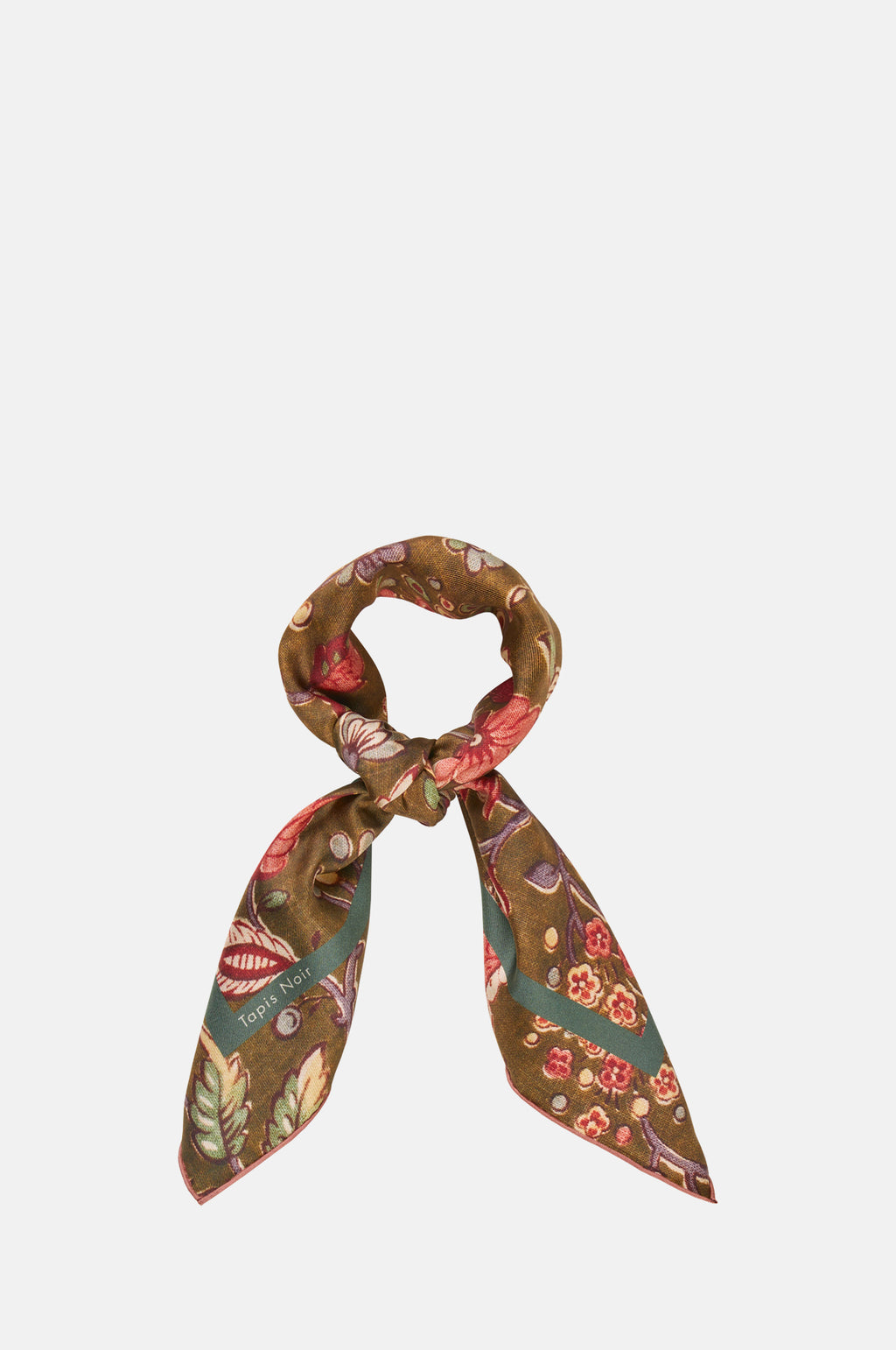 Small Classical Olive Scarf Green