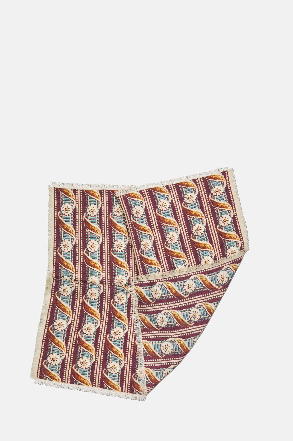 Tapis Noir Wool Small Gabby Scarf Bordeaux.