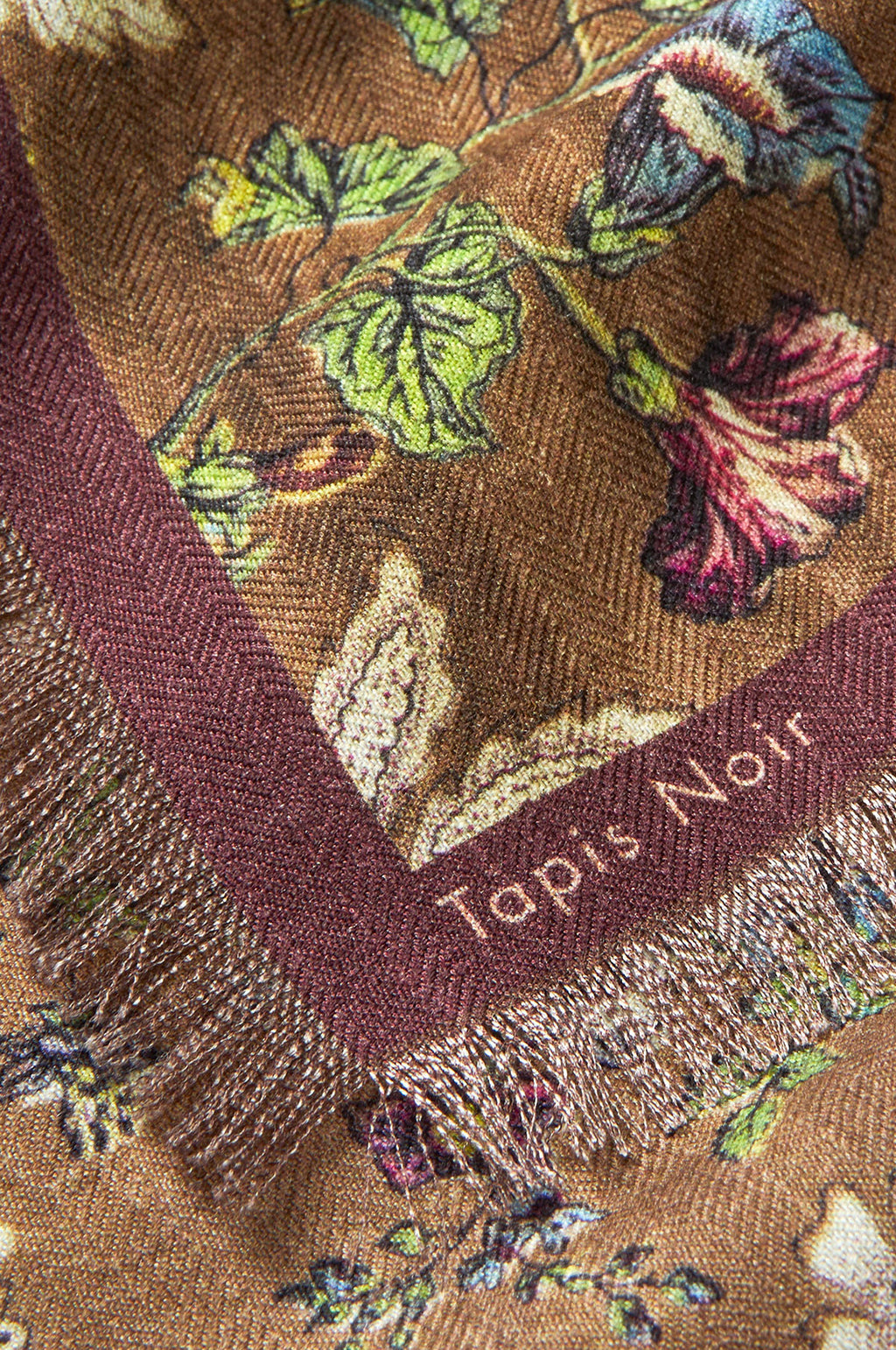 Wool Small Gladys Scarf Brown