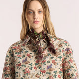 Wool Small Gladys Scarf Brown