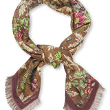 Wool Small Gladys Scarf Brown
