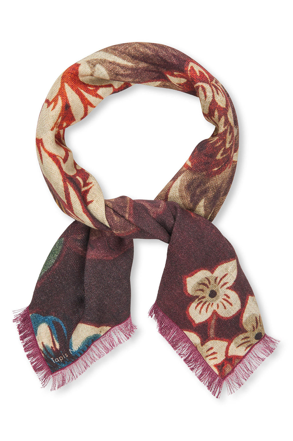 Wool Small Gwenyth Scarf Red