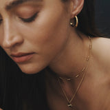 Alba Station Chain Necklace Gold