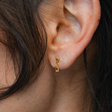 Eros Drop Studs Gold