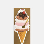 The First Snow Ice Cream Cone 'Cherry On Top' Greeting Card.