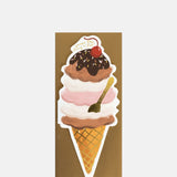 The First Snow Ice Cream Cone 'Cherry On Top' Greeting Card.