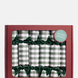 The Handmade Christmas Co Green Gingham Christmas Crackers.