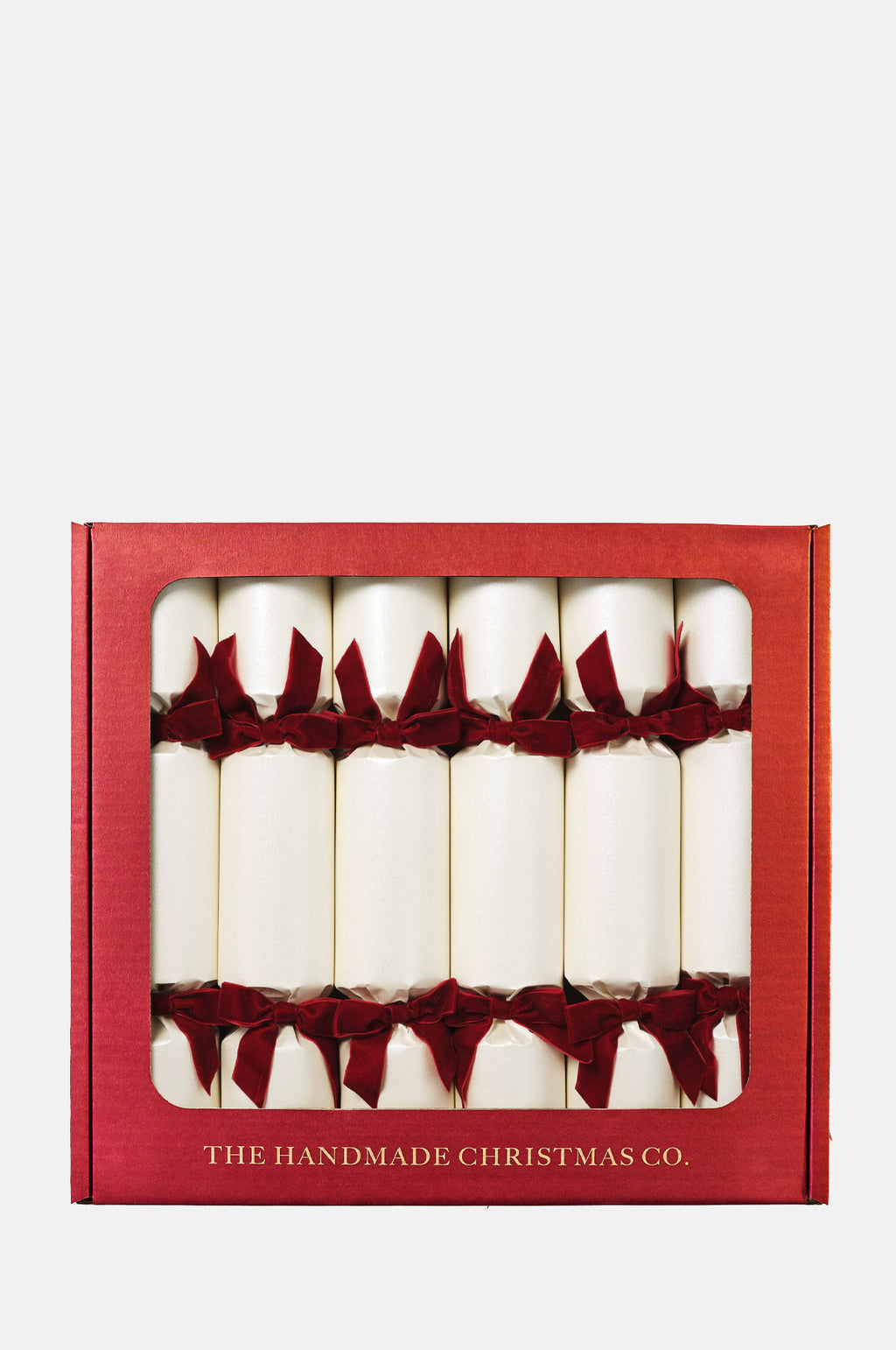 The Handmade Christmas Co Ivory White Christmas Crackers.