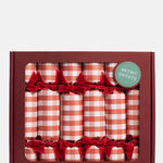 The Handmade Christmas Co Red Gingham Christmas Crackers.