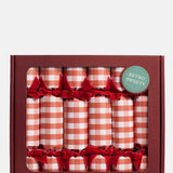 The Handmade Christmas Co Red Gingham Christmas Crackers.
