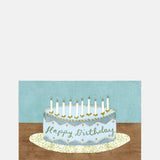 The Kensington Paperie Blue Cake Birthday Greetings Card.