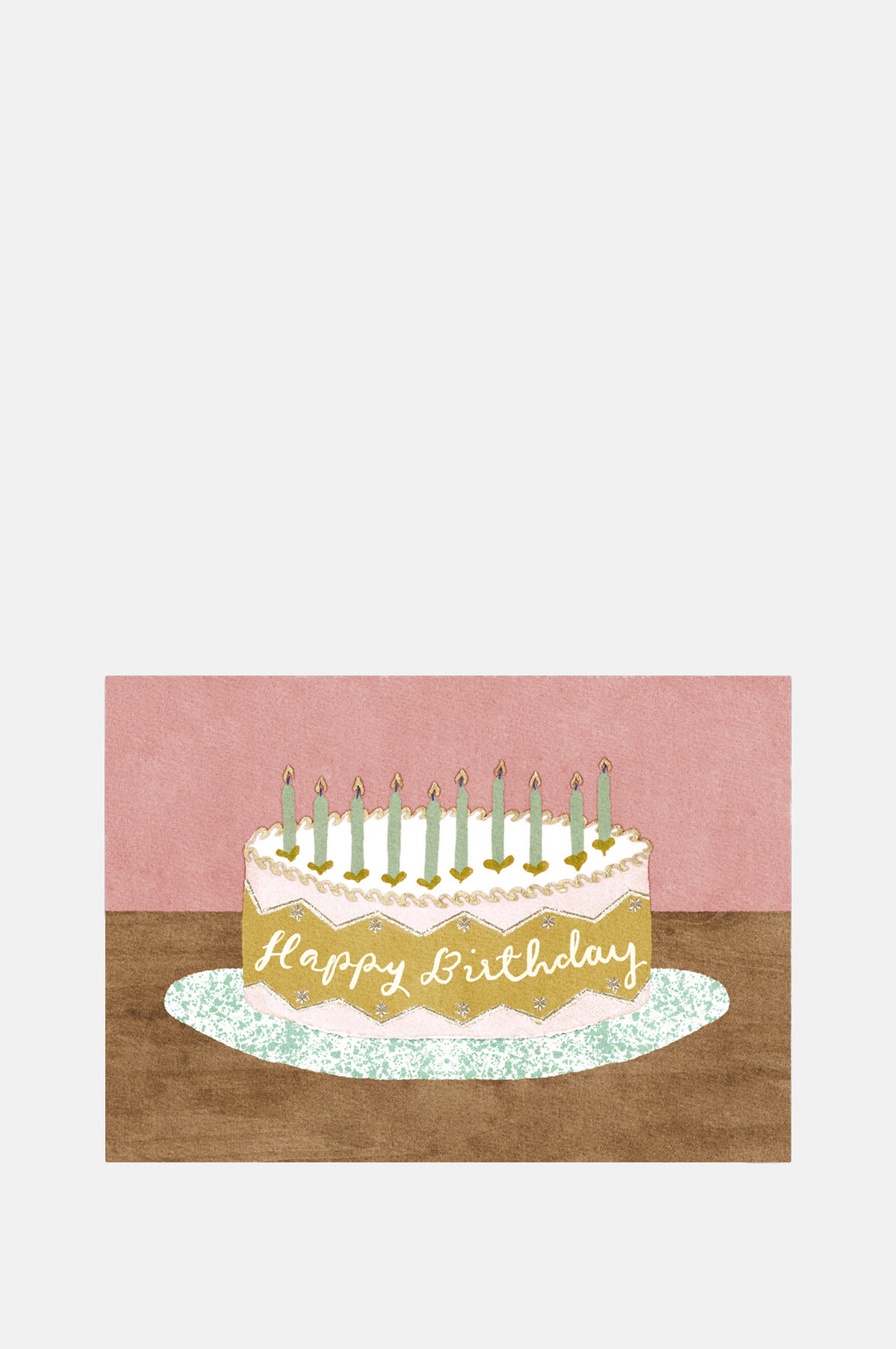 The Kensington Paperie Pink Cake Birthday Greetings Card.