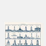The Pattern Book Lighthouses Greeting Card.