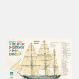The Pattern Book Ship Sails Greeting Card.