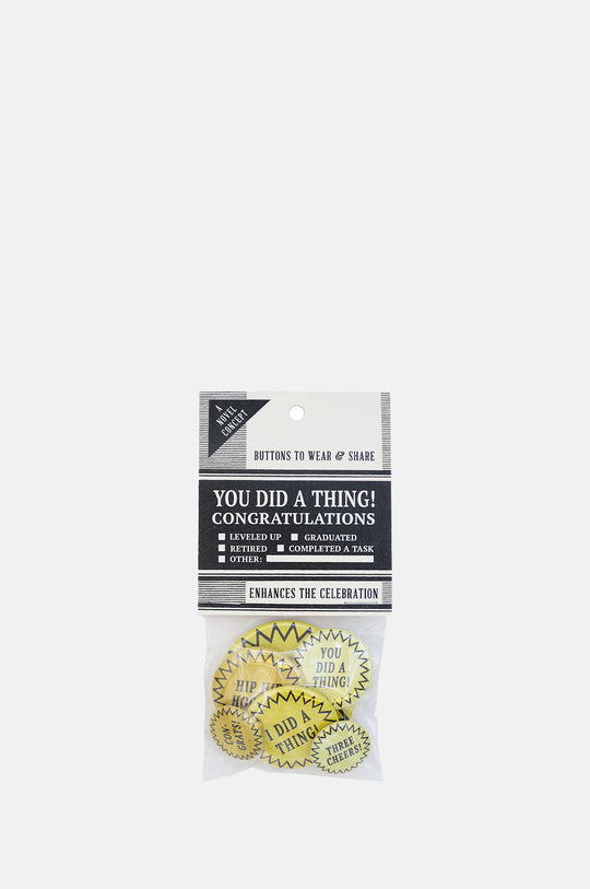 You Did A Thing! Pack of Buttons