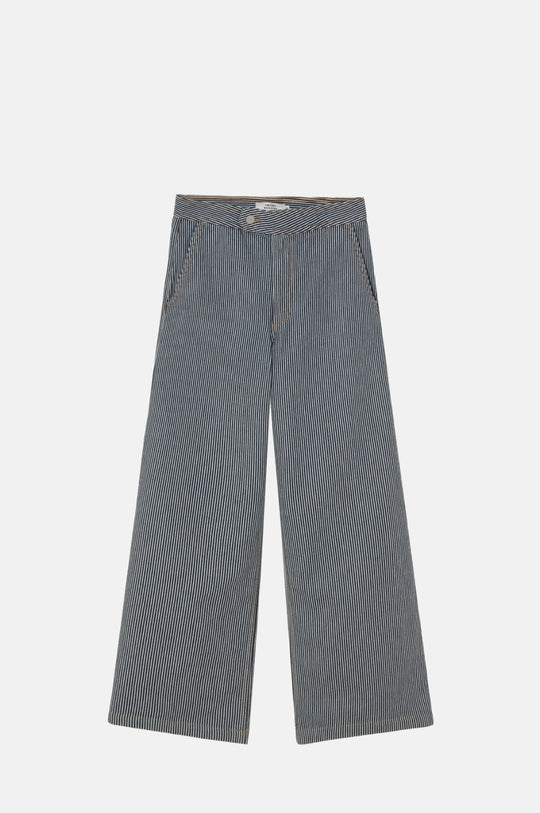 Berta Striped Trousers Navy