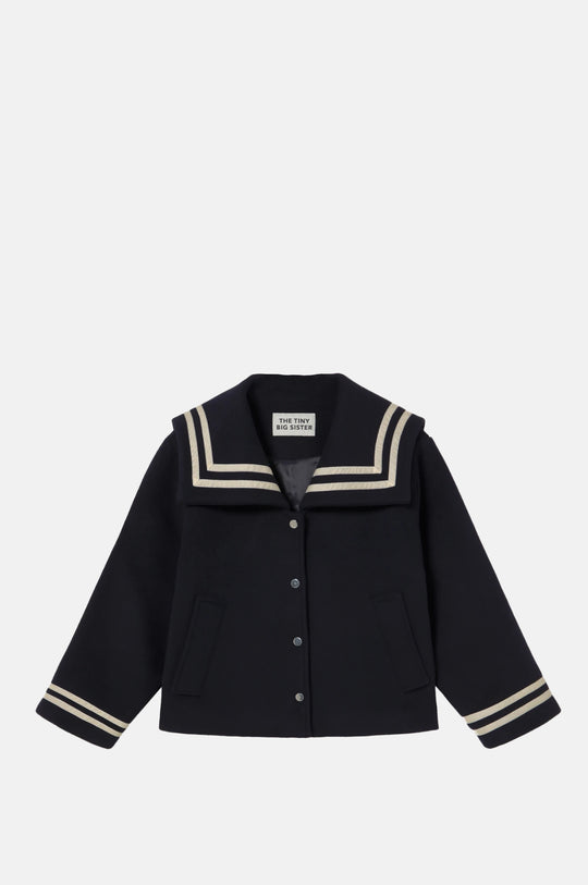 Collar Coat Navy
