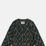 The Tiny Big Sister Diamond Geese Sherpa Jacket.