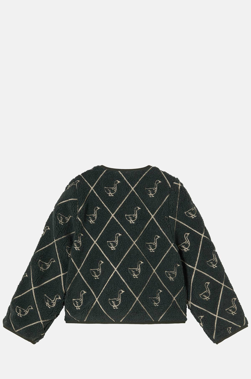 Diamond Geese Sherpa Jacket Ink Blue