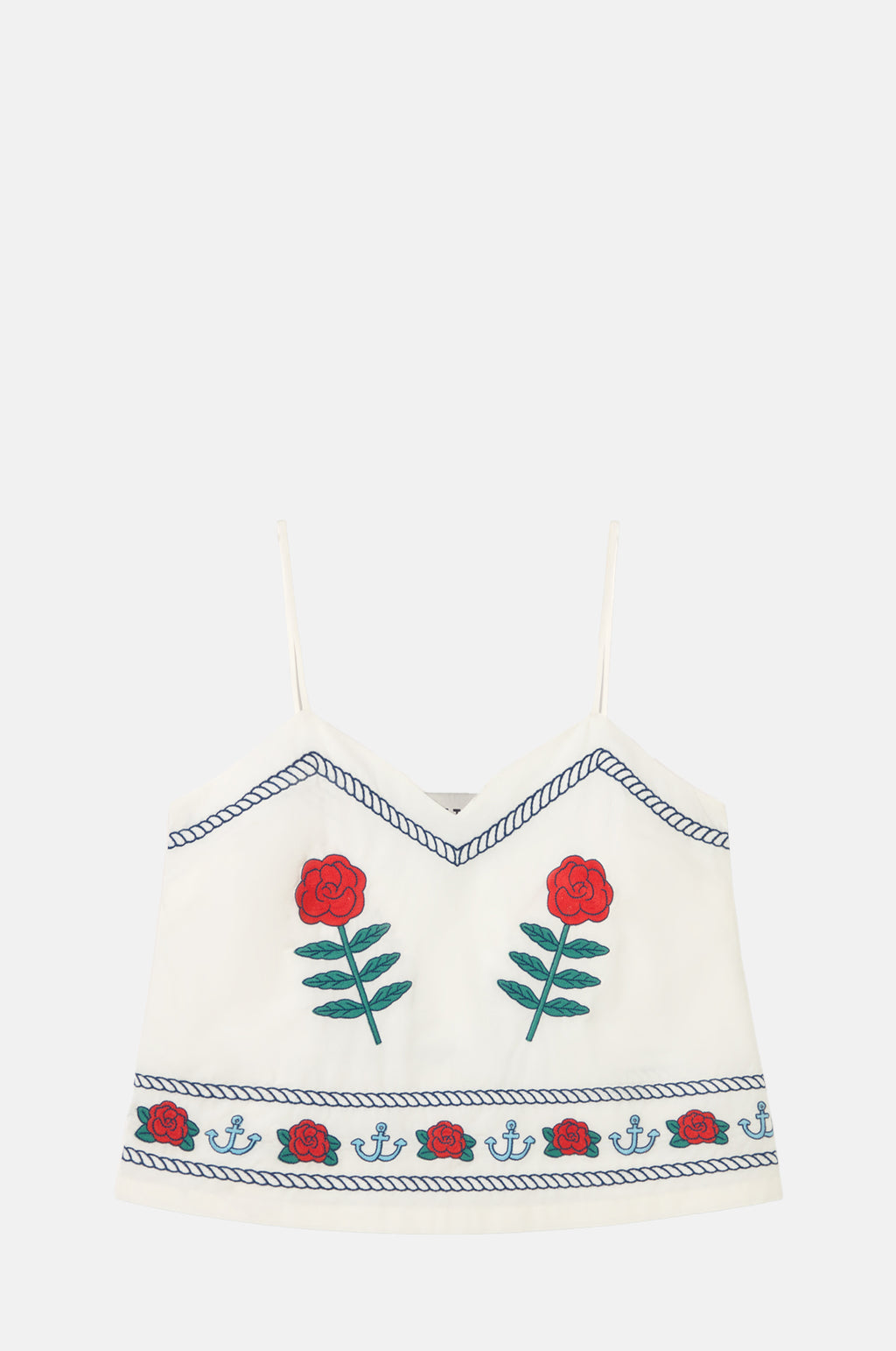 The Tiny Big Sister Embroidered Straps Top.