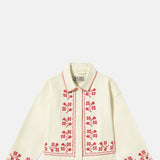 The Tiny Big Sister Embroidery Denim Jacket.